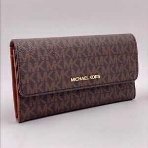 Michael Kors Jet Set Trifold Wallet Brown